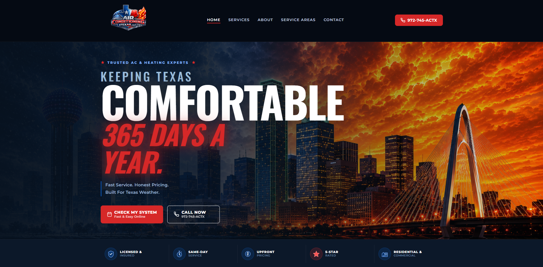 Air Conditioning Texas Website