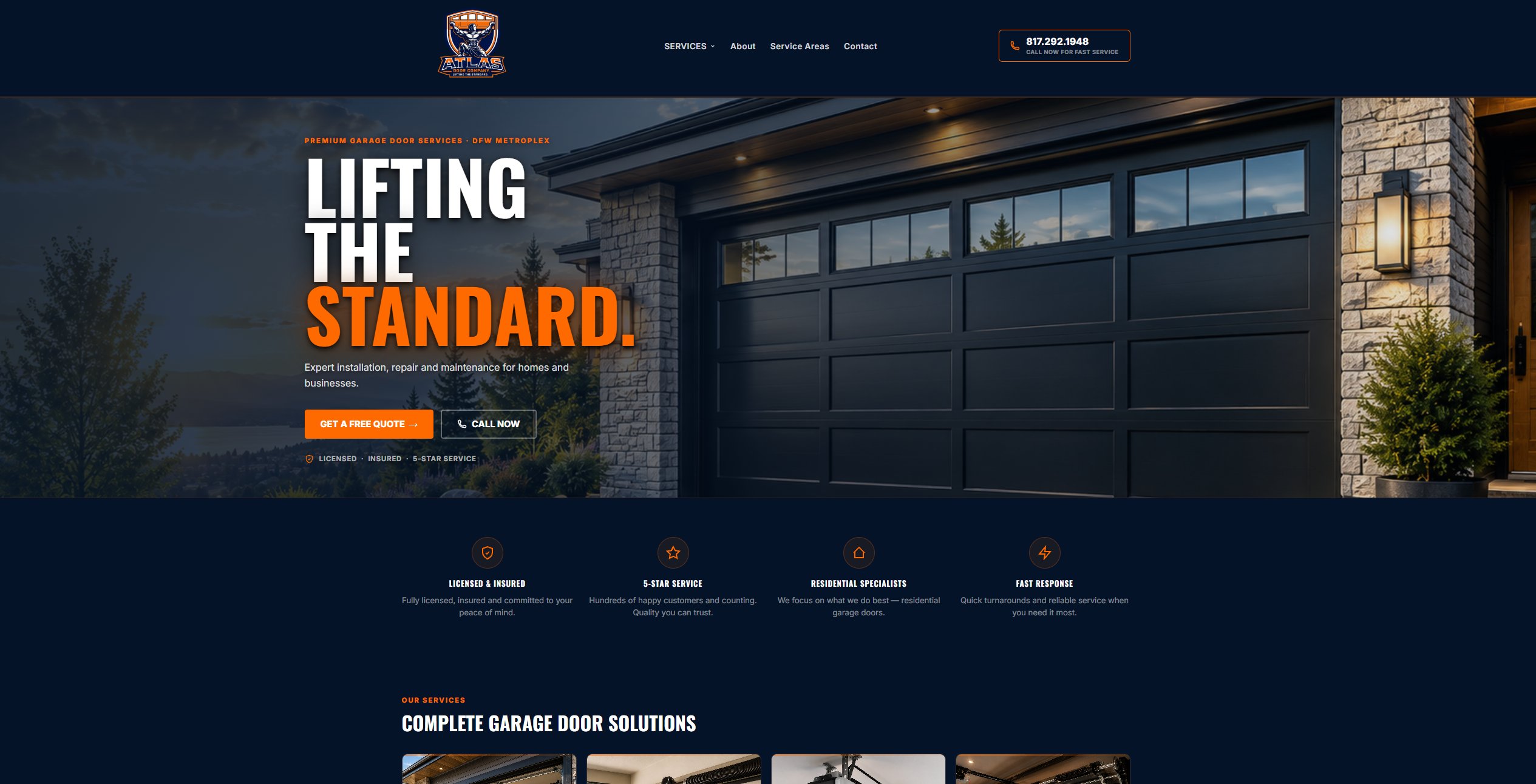 Atlas Door Company Website
